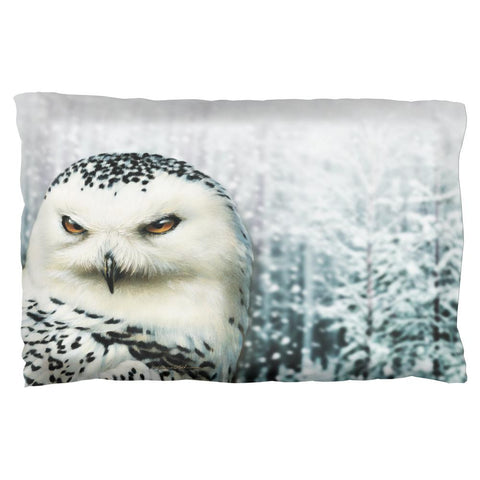 Snowy Owl of Winter Pillow Case