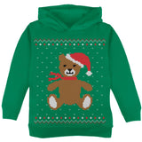 Ugly Christmas Sweater Big Teddy Bear Irish Green Adult Sweatshirt