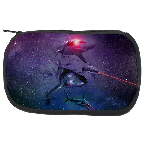 Laser Sharks In Space Cosmetic Bag