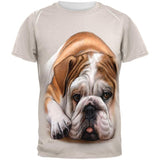 English Bulldog Live Forever All Over Adult T-Shirt