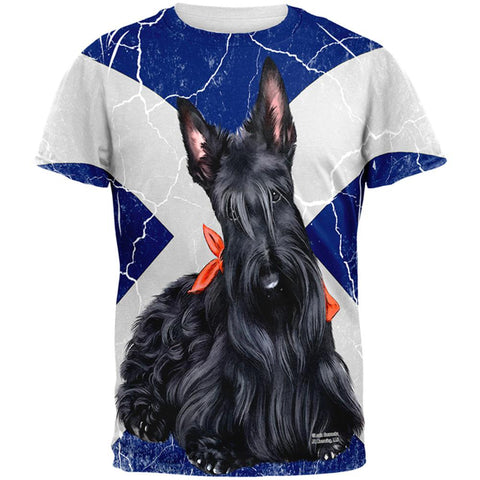 Scottish Terrier Live Forever All Over Adult T-Shirt