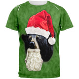 Christmas Santa Bear All Over Adult T-Shirt