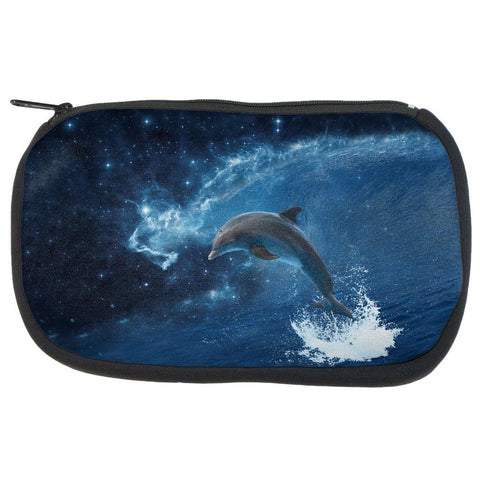 Dolphin IN SPACE Ocean Wave Makeup Bag
