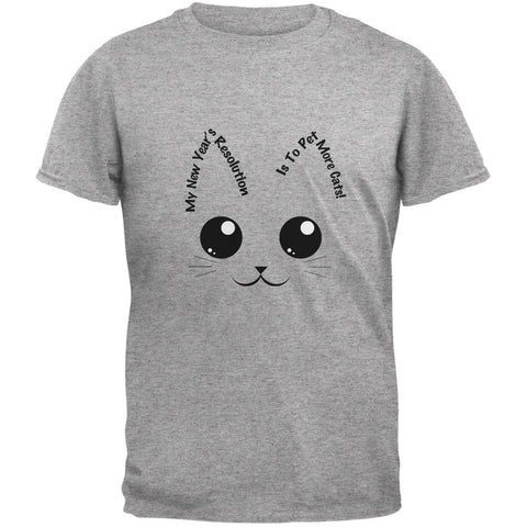 New Years Resolution Pet Cats Heather Grey Youth T-Shirt