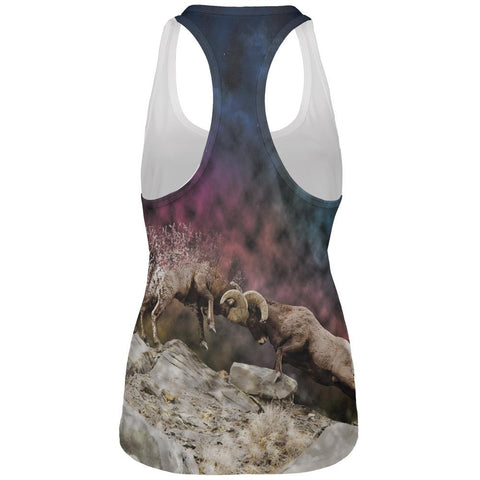 Ram Smash Explosion All Over Womens Racerback Tank Top