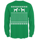 Poodle Ugly Christmas Sweater Forest Adult Long Sleeve T-Shirt