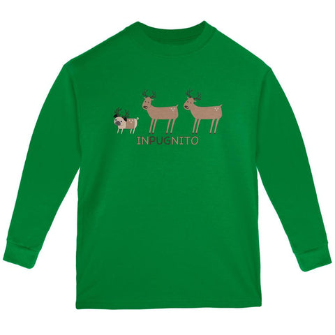 INPUGNITO Deer Green Youth Long Sleeve T-Shirt