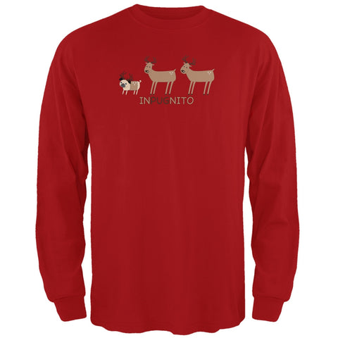 INPUGNITO Deer Red Adult Long Sleeve T-Shirt