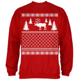 Elk Deer Ugly Christmas Sweater Irish Green Adult Sweatshirt