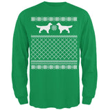 Golden Retriever Ugly Christmas Sweater Forest Adult Long Sleeve T-Shirt