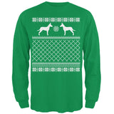Jack Russell Ugly Christmas Sweater Forest Adult Long Sleeve T-Shirt