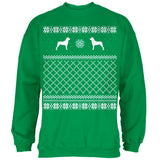 Rottweiler Ugly Christmas Sweater Forest Adult Sweatshirt