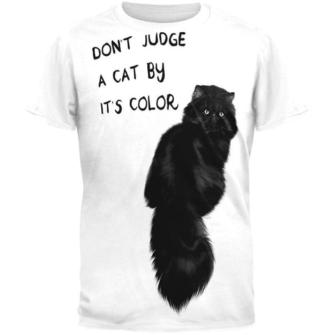Don't Judge a Cat All Over Adult T-Shirt