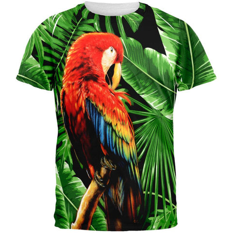 Tropical Parrot All Over Adult T-Shirt