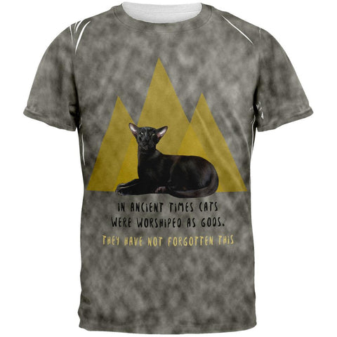 Cat Gods All Over Adult T-Shirt