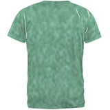 Green Eyed Grey Kitty Tie Dye All Over Adult T-Shirt