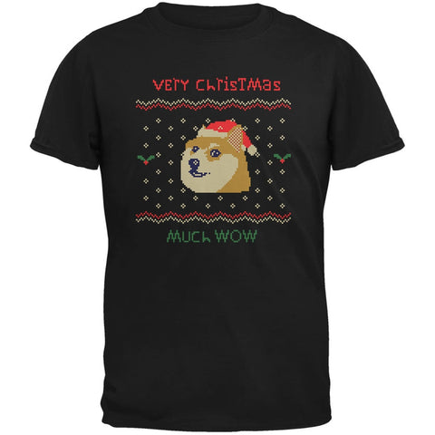 Doge Ugly Christmas Sweater Black Youth T-Shirt