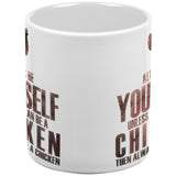 Always Be Yourself Chicken White All Over Coffee Mug Set Of 2