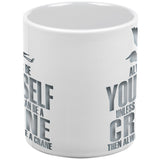 Always be Yourself Crane White All Over Coffee Mug Set Of 2