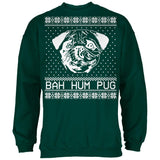 Christmas Bah Hum Pug Forest Adult Sweatshirt
