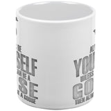 Always Be Yourself Goose White All Over Coffee Mug Set Of 2