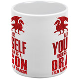 Always Be Yourself Dragon White All Over Coffee Mug Set Of 2