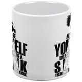 Always Be Yourself Skunk White All Over Coffee Mug Set Of 2