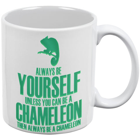 Always Be Yourself Chameleon White All Over Coffee Mug