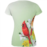 Spring Cardinals All Over Womens T-Shirt