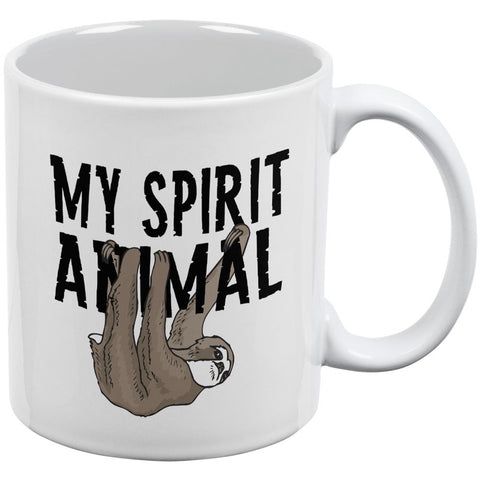 Sloth My Spirit Animal White All Over Coffee Mug