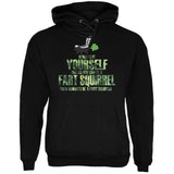 Always Be Yourself Fart Squirrel Black Adult Hoodie