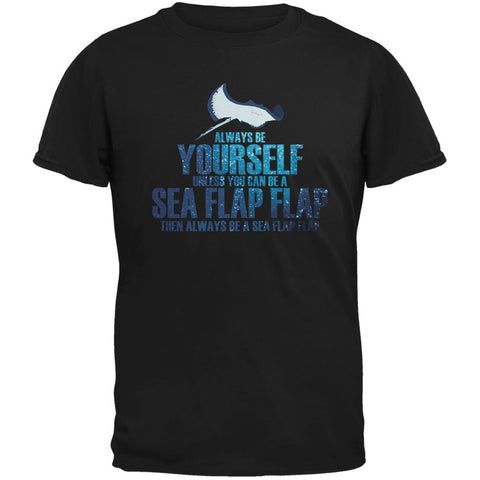 Always Be Yourself Sea Flap Flap Black Youth T-Shirt