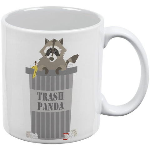Trash Panda Raccoon White All Over Coffee Mug