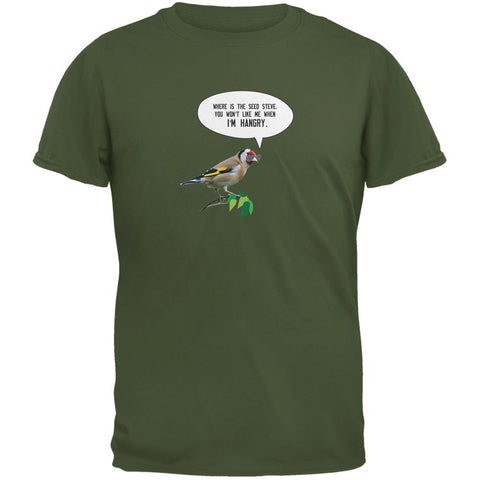 Where's the Seed Military Green Adult T-Shirt