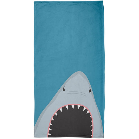 Summer Shark Attack Teeth All Over Beach Towel