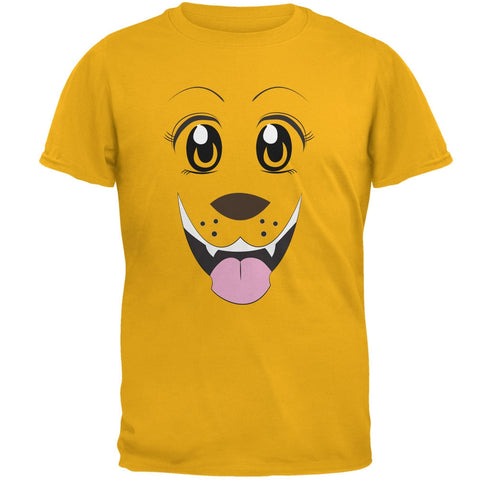 Anime Dog Face Inu Gold Adult T-Shirt