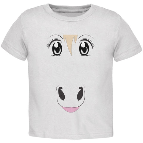 Anime Horse Face Uma White Toddler T-Shirt