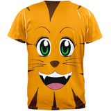 Anime Cat Face Neko All Over Adult T-Shirt