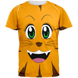 Anime Cat Face Neko All Over Adult T-Shirt