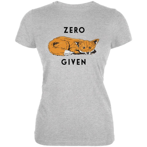 Zero Fox Given Heather Grey Juniors Soft T-Shirt