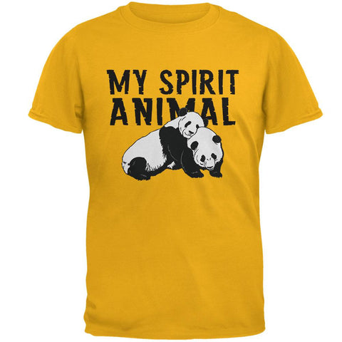 My Spirit Animal Panda Gold Adult T-Shirt