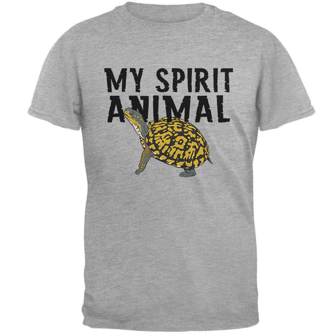My Spirit Animal Turtle Heather Grey Soft Adult T-Shirt