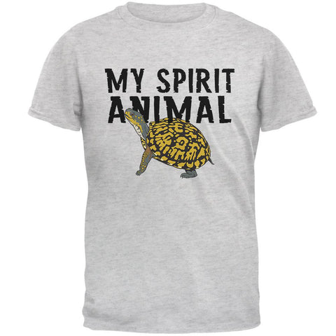 My Spirit Animal Turtle Light Heather Grey Adult T-Shirt