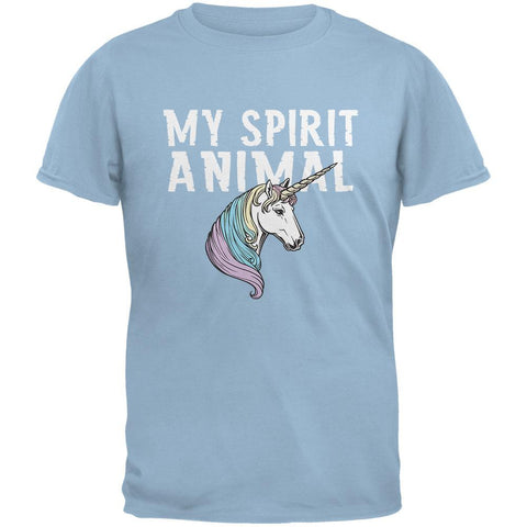 My Spirit Animal Unicorn Light Blue Youth T-Shirt