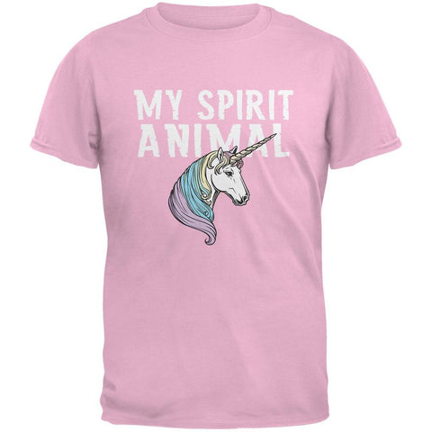 My Spirit Animal Unicorn Light Pink Youth T-Shirt