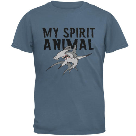 My Spirit Animal Hammerhead Shark Indigo Blue Adult T-Shirt