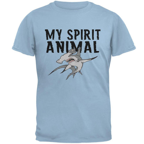 My Spirit Animal Hammerhead Shark Light Blue Adult T-Shirt