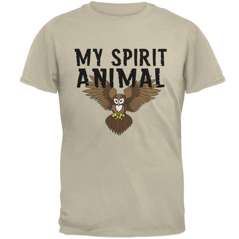My Spirit Animal Owl Sand Adult T-Shirt