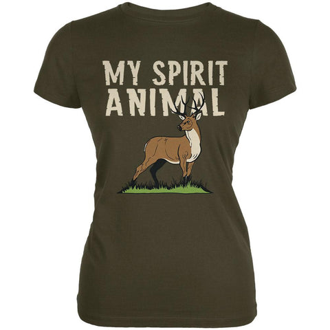 My Spirit Animal Deer Army Juniors Soft T-Shirt