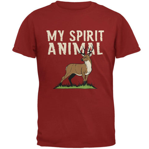 My Spirit Animal Deer Cardinal Red Adult T-Shirt